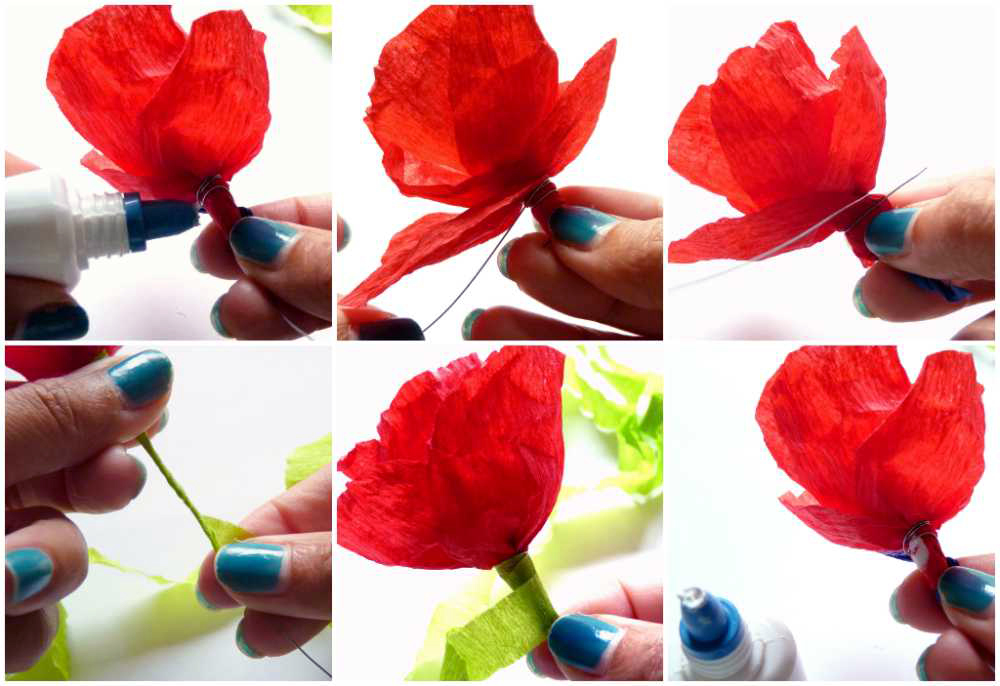 Как сделать розы из гофрированной бумаги своими руками пошагово